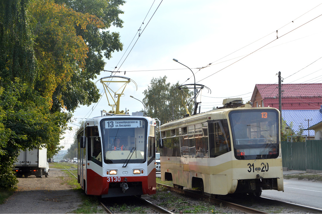 Novosibirsk, 71-619K č. 3130; Novosibirsk, 71-619KT č. 3120