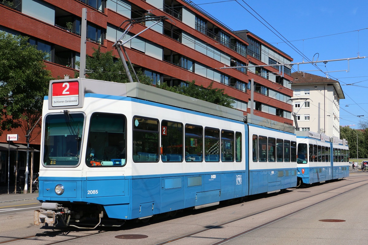 Цюрих, SWP/SIG/BBC Be 4/6 "Tram 2000" № 2085