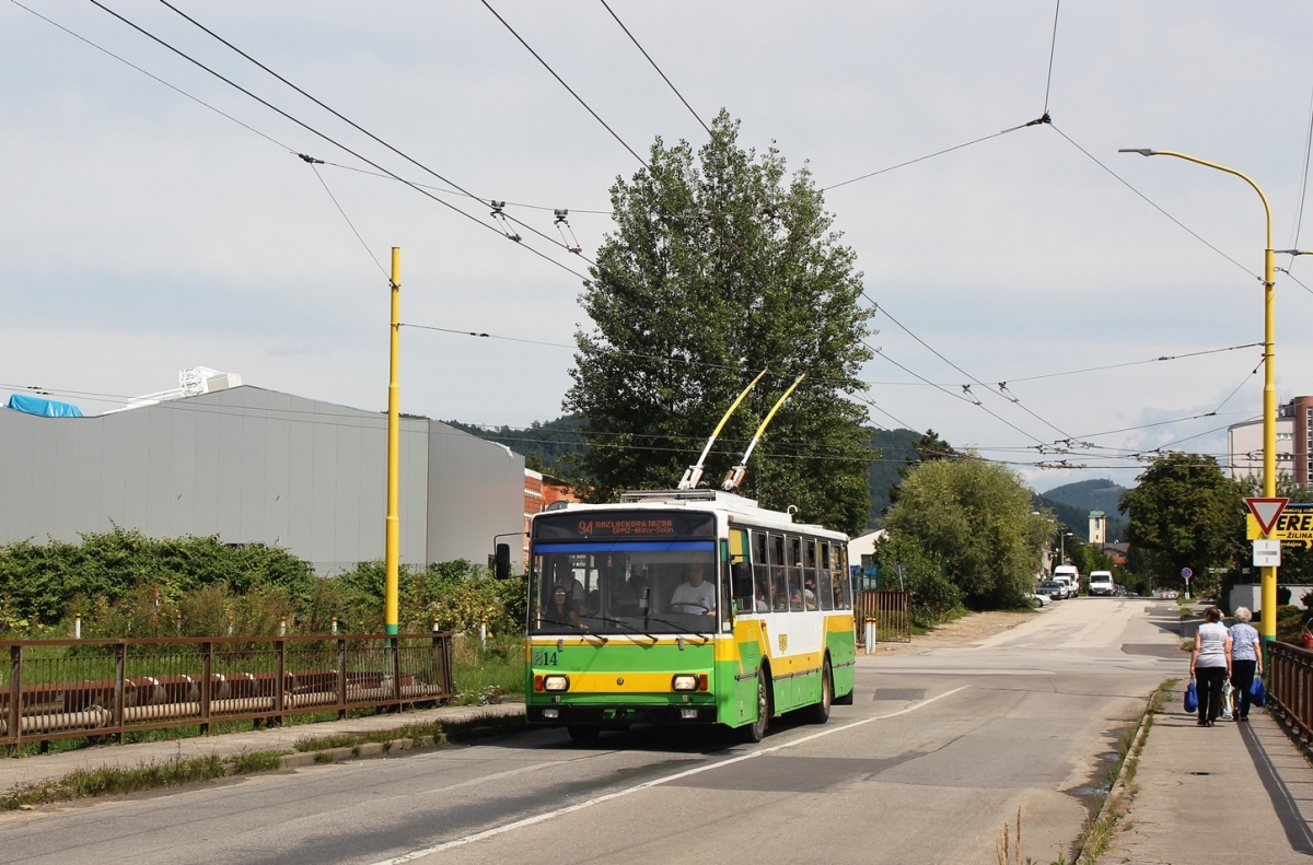 Жилина, Škoda 14Tr14/7 № 214; Жилина — Церемония прощания с троллейбусами Шкода 14Tr & 15Tr (17.08.2019)