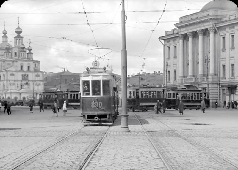 Maskava, BF № 890; Maskava — Historical photos — Tramway and Trolleybus (1921-1945); Maskava — Moscow tram in the movies