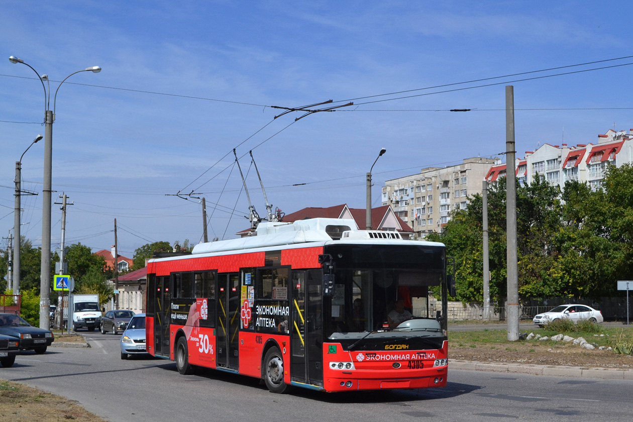 Crimean trolleybus, Bogdan T70110 # 4305