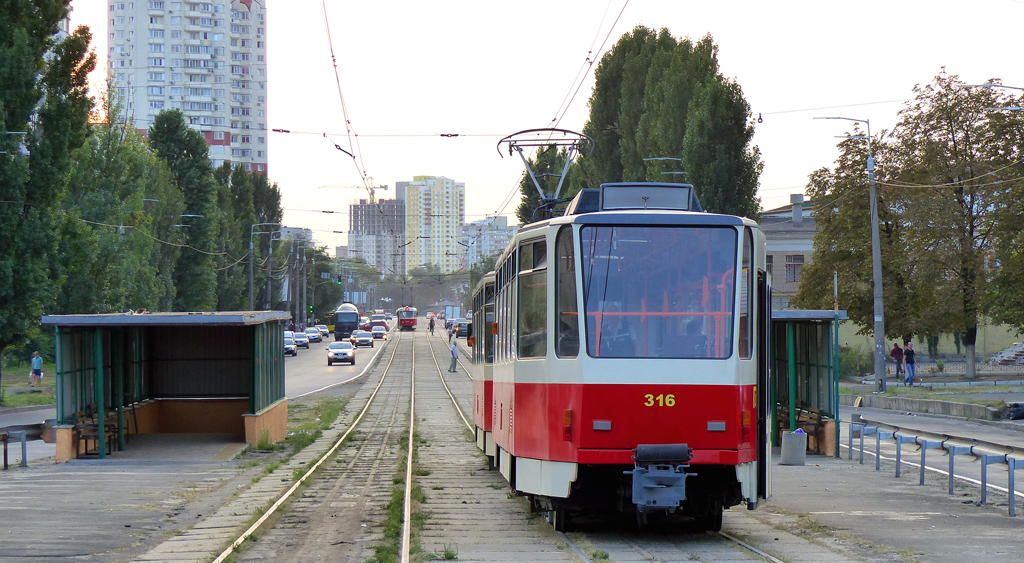Kyiv, Tatra T6A5 № 316