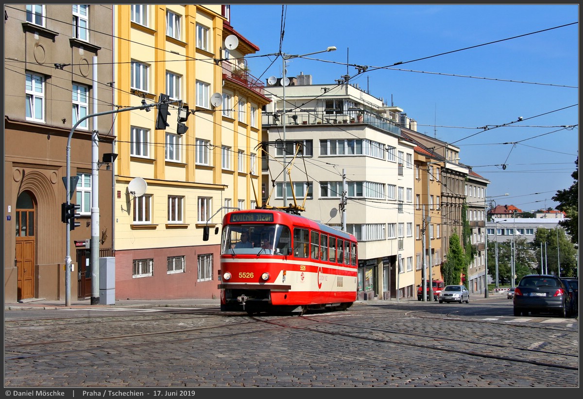 Прага, Tatra T3R.P № 5526