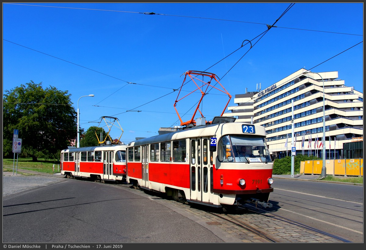 Прага, Tatra T3SUCS № 7191