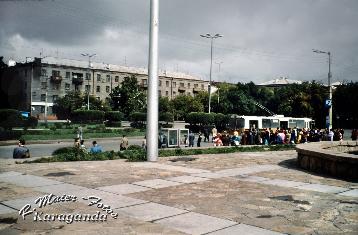 Караганда — Старые фотографии (до 2000 г.); Караганда — Троллейбусные линии
