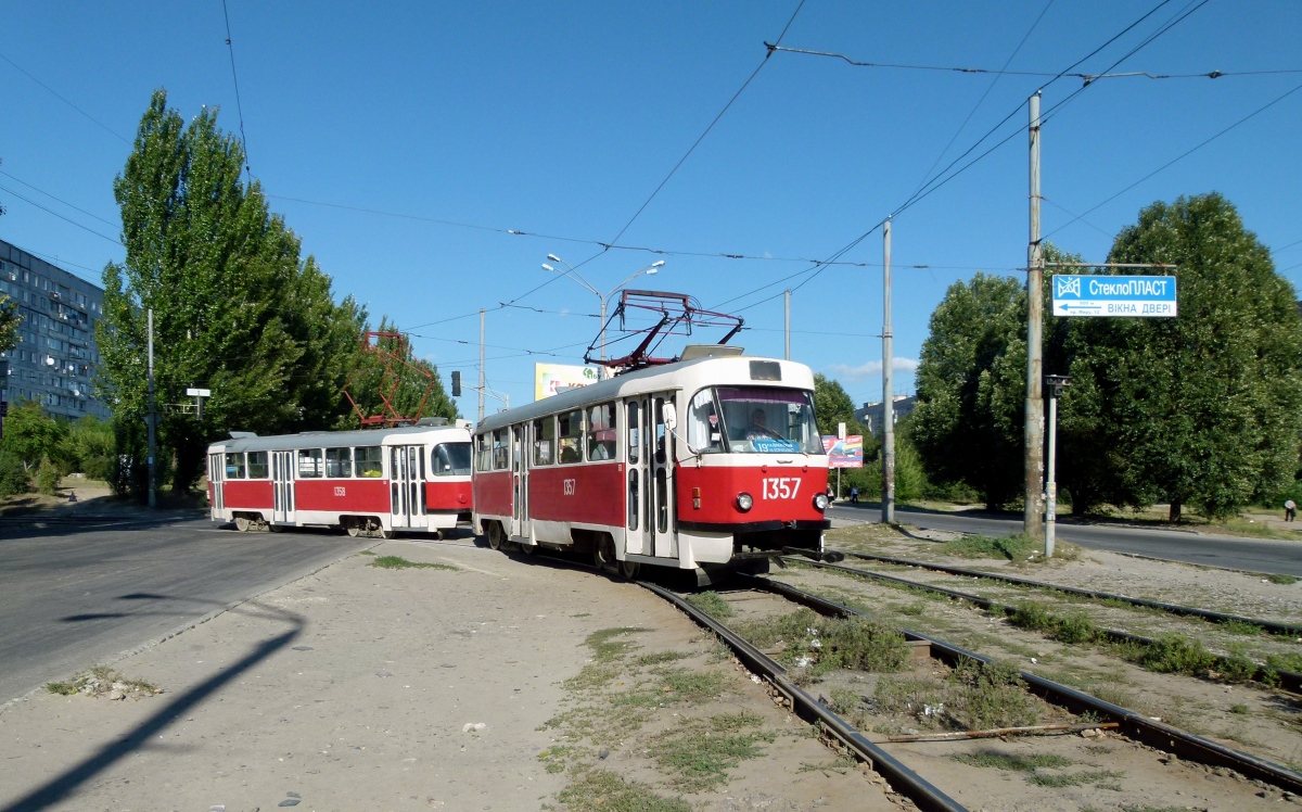 Днепр, Tatra T3SU № 1357; Днепр, Tatra T3SU № 1358