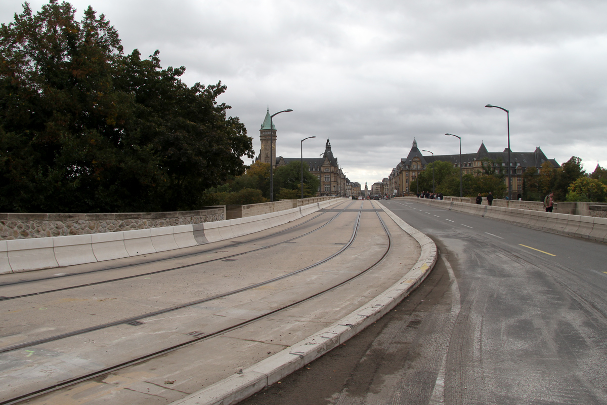 Luxembourg — Tramway Construction