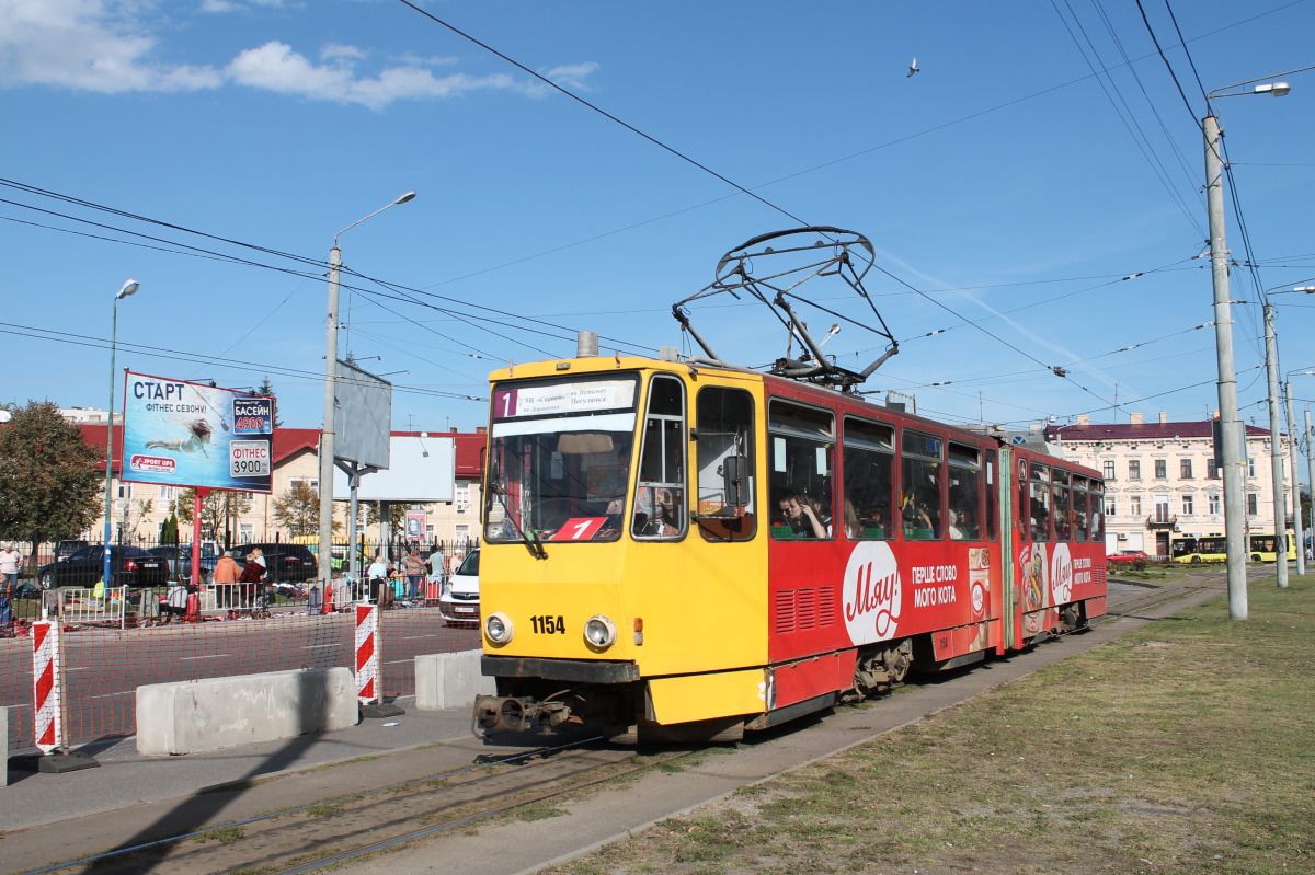 Lviv, Tatra KT4D № 1154