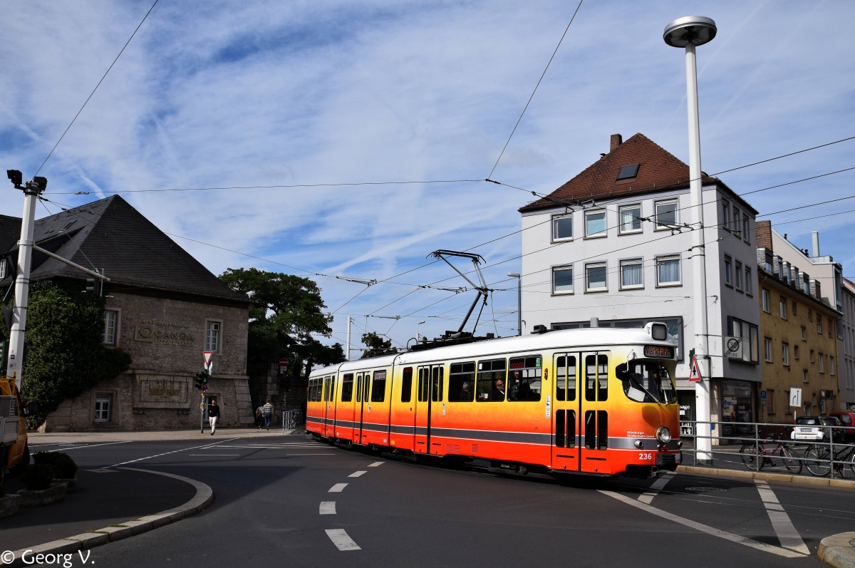 Würzburg, Duewag GT8 č. 236