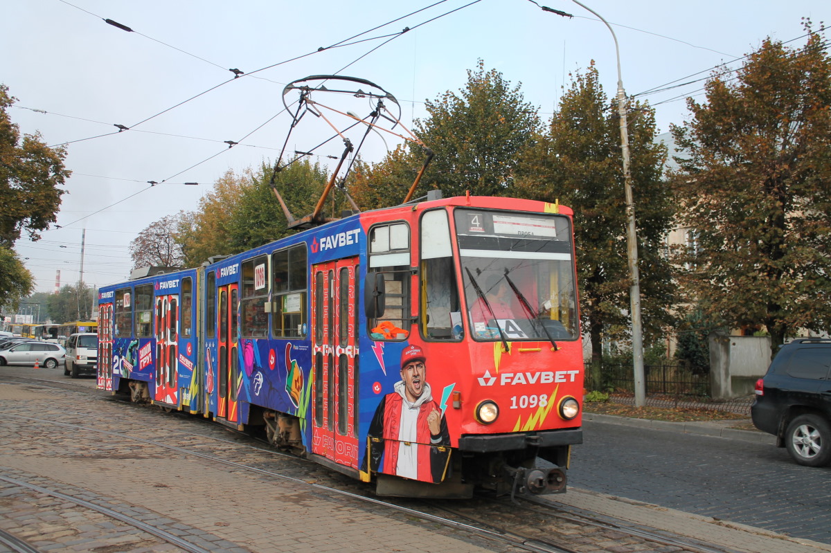 Львов, Tatra KT4SU № 1098