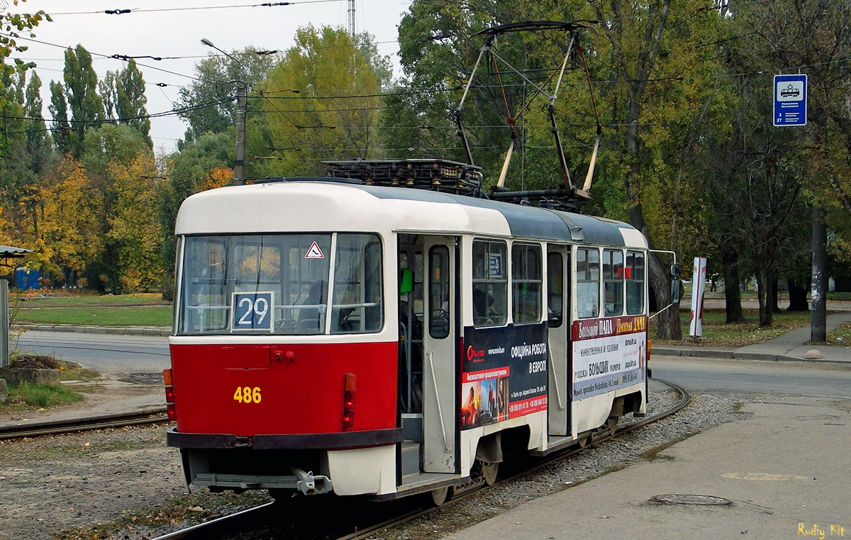 Харьков, Tatra T3A № 486