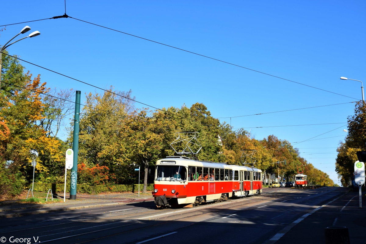 Halle, Tatra T4D # 931