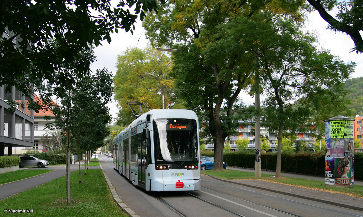 Graz, Stadler Variobahn Nr. 201