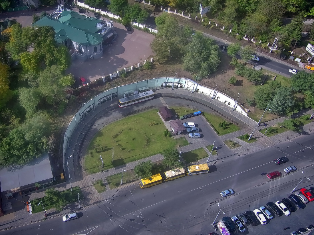 Odesa — Aerial Views; Odesa — Tramway Lines: Frantsuzkiy Boulevard — Arkadiia