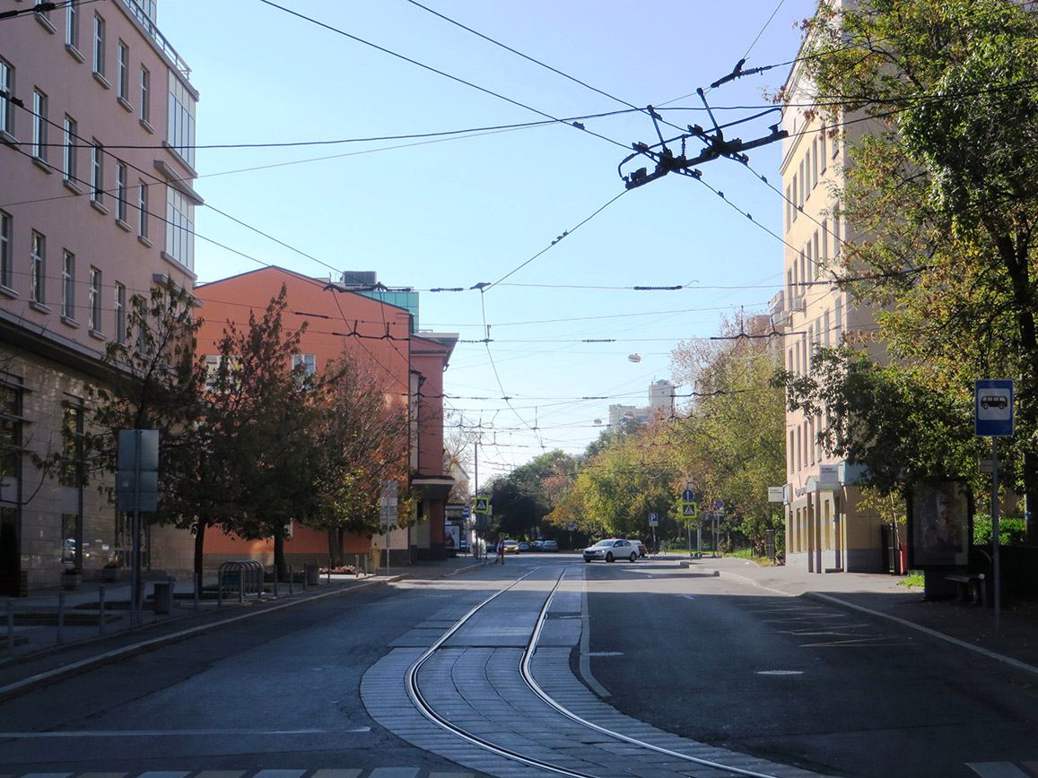 Moscou — Closed trolleybus lines; Moscou — Trам lines: Central Administrative District