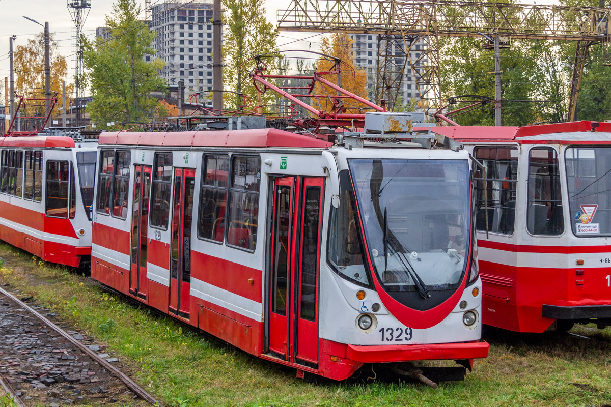 Санкт-Петербург, 71-134А (ЛМ-99АВН) № 1329; Санкт-Петербург — Трамвайный парк № 1