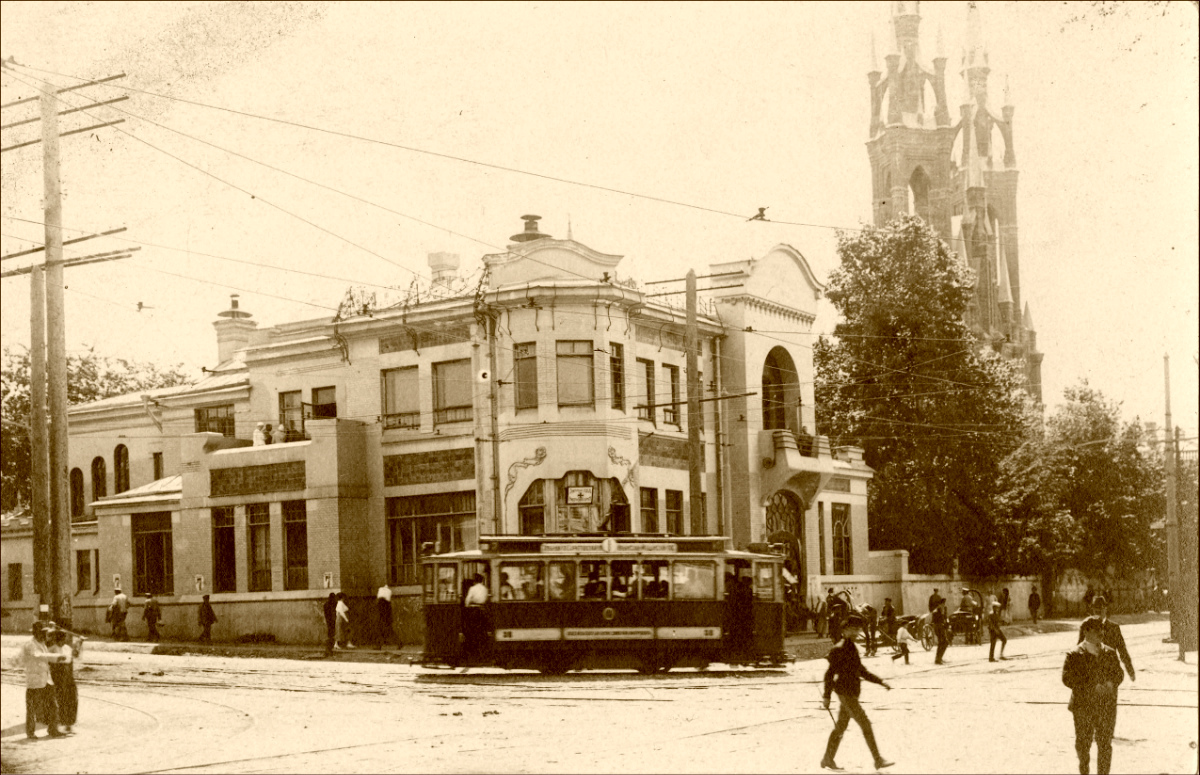 Самара, Двухосный моторный Коломенского завода № 38; Самара — Исторические фотографии — Электрический трамвай (1914-1920)