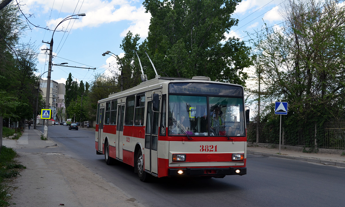 Кишинёв, Škoda 14TrDT/6M № 3821