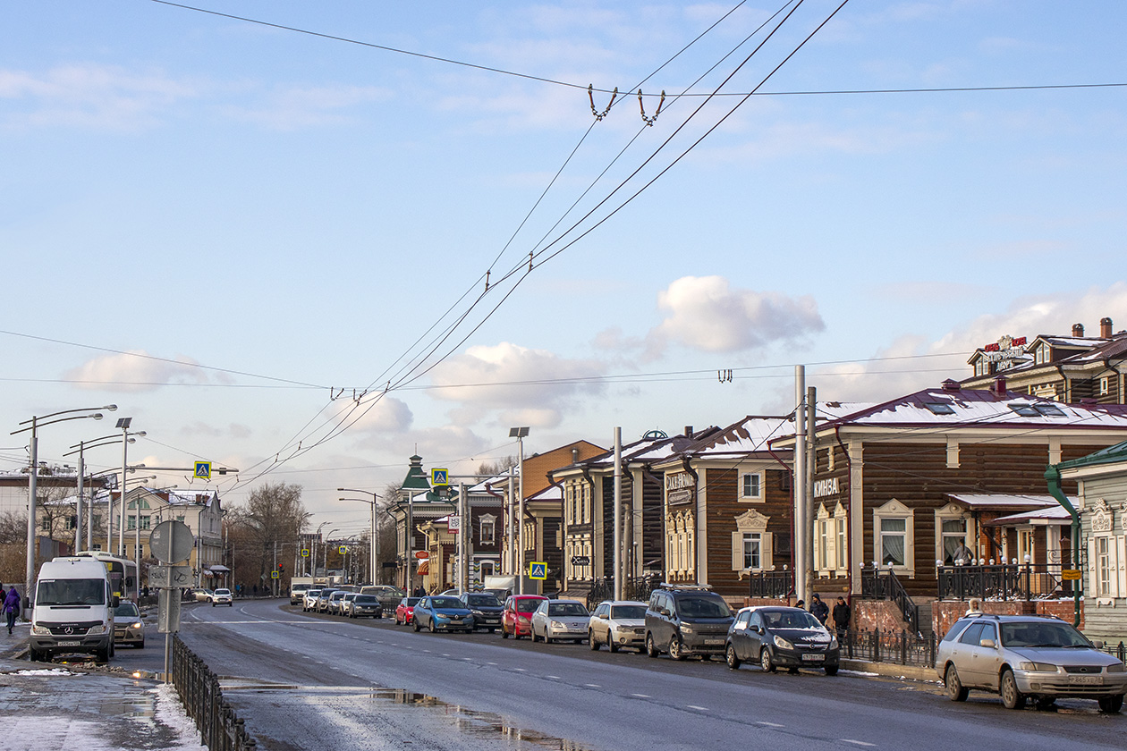 Irkutsk — Construction of trolleybus line on 3 July street; Irkutsk — Energy facilities and contact network