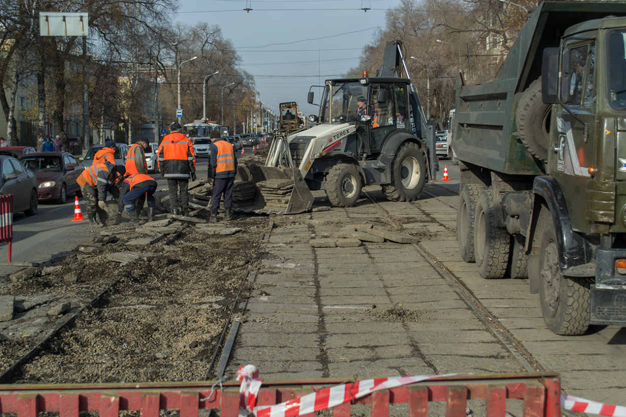 Nowokusnezk — Dismantling of Tramway Lines
