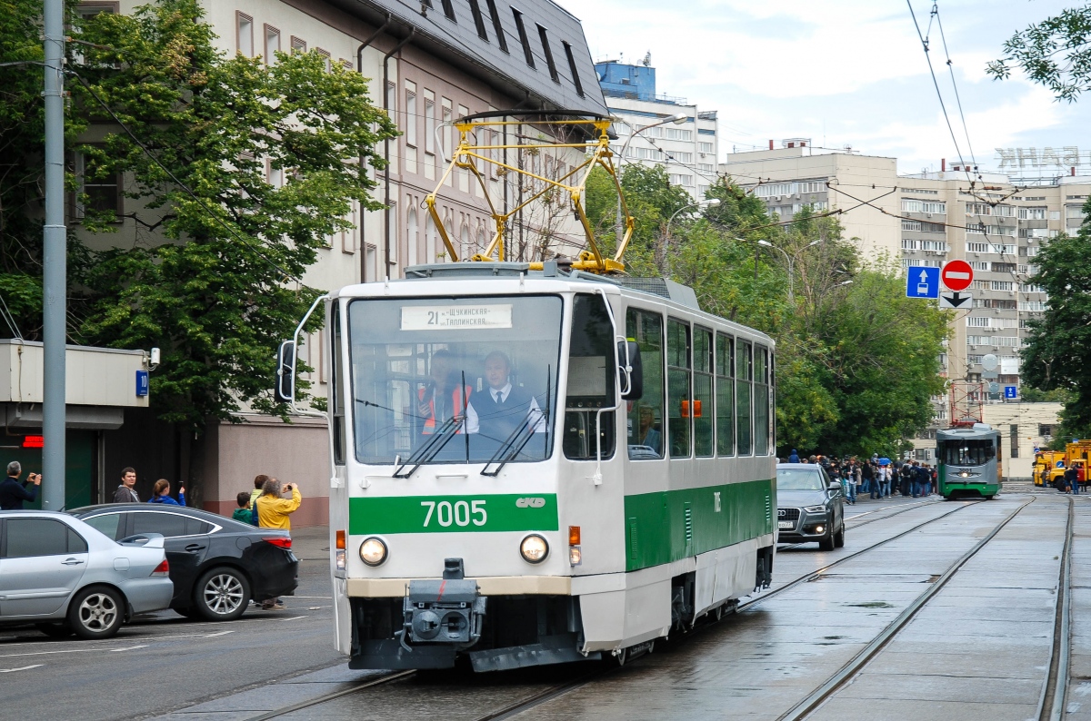 Москва, Tatra T7B5 № 7005; Москва — День Московского транспорта 13 июля 2019