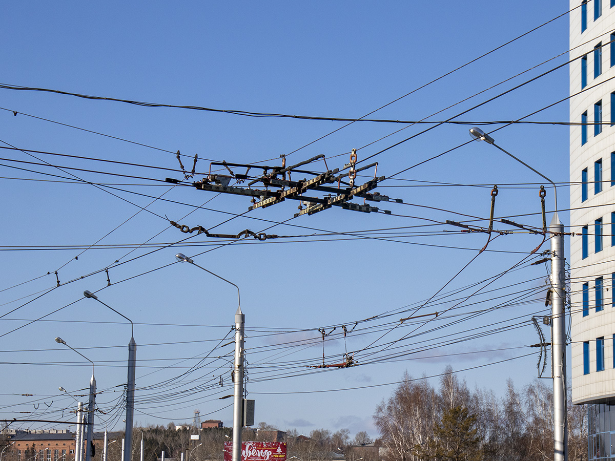 Irkutsk — Energy facilities and contact network; Irkutsk — The construction of the trolleybus line via the "Аcademic" bridge