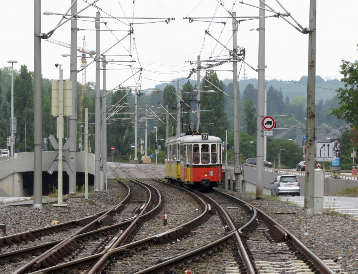 Штутгарт — Исторический маршрут 23 на колее 1000 мм.; Штутгарт — Трамвайные линии и инфраструктура