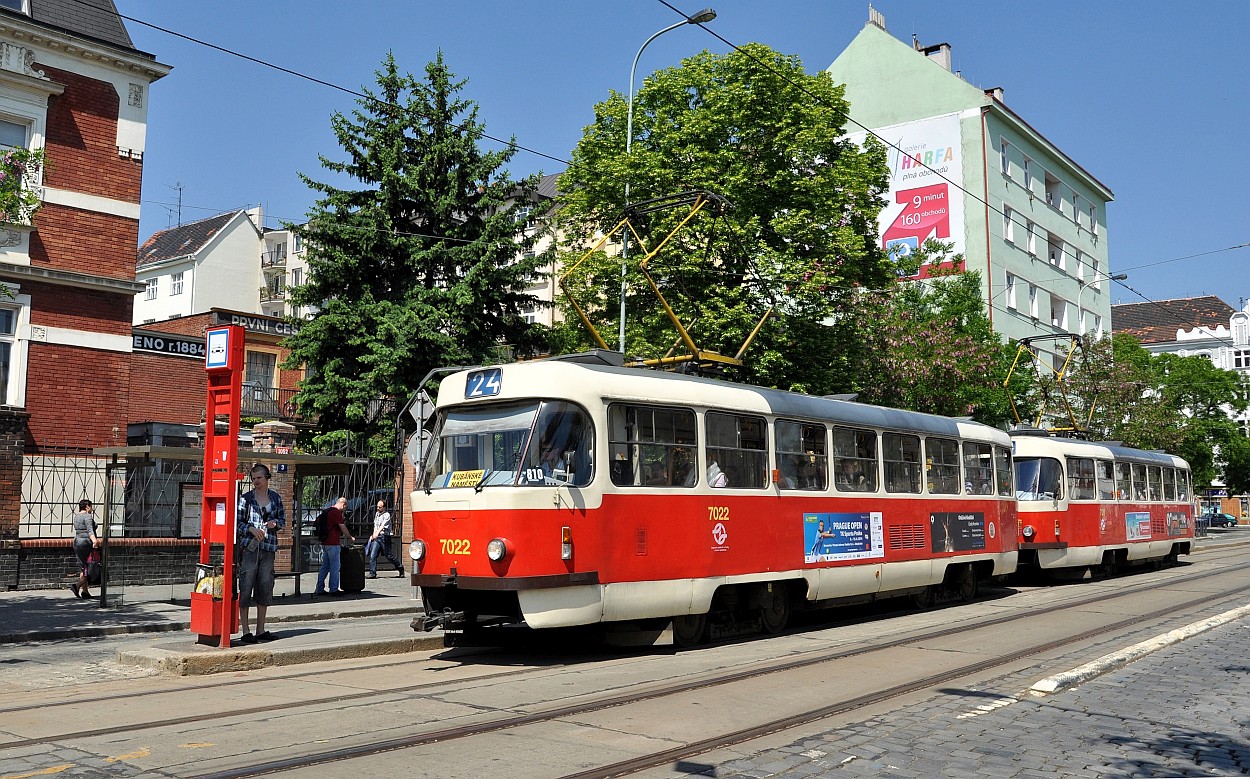 Prága, Tatra T3SUCS — 7022