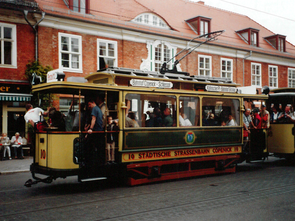 Берлін, Двухосный моторный Herbrand № 10; Потсдам — 125 Jahre  Straßenbahn in Potsdam 22/05/2005