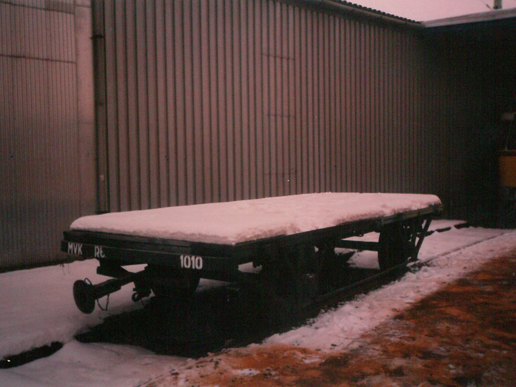 Miskolc, 2-axle trailer car Nr 1010