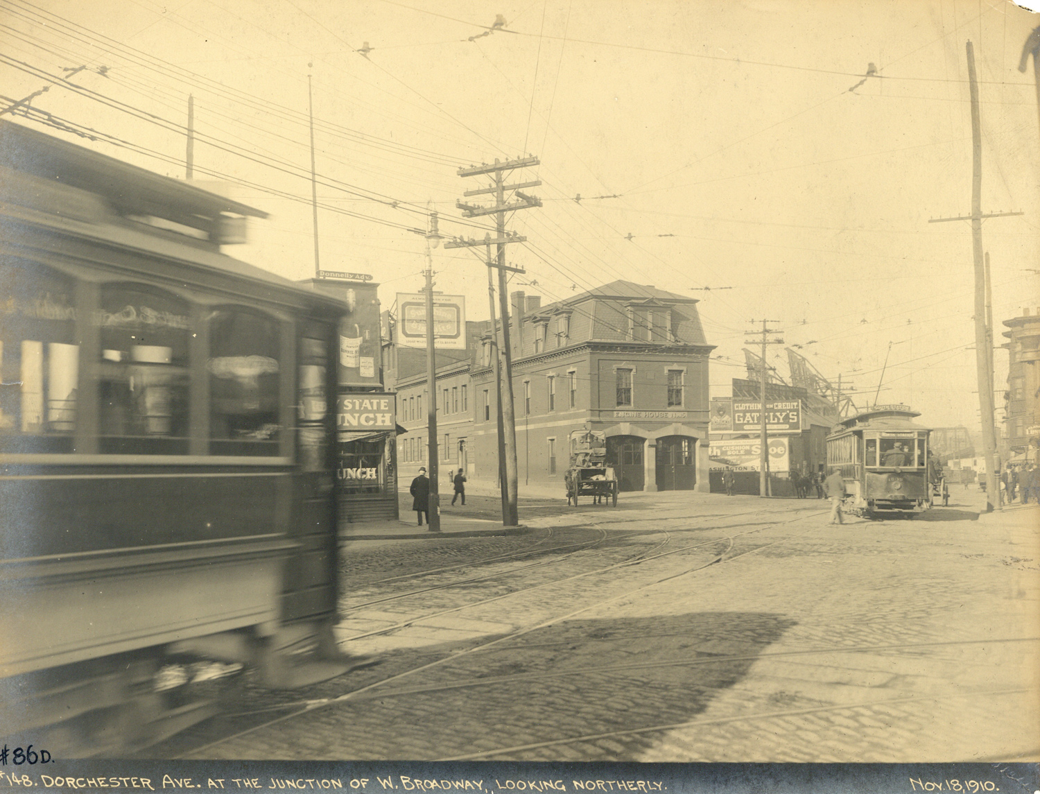 Boston, Laconia West End Type 3 nr. 1609; Boston — Old Photos — Street Railroads