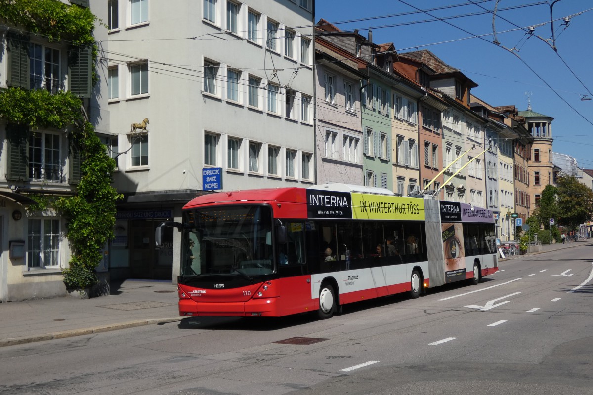Winterthur, Hess SwissTrolley 3 (BGT-N1C) Nr 110