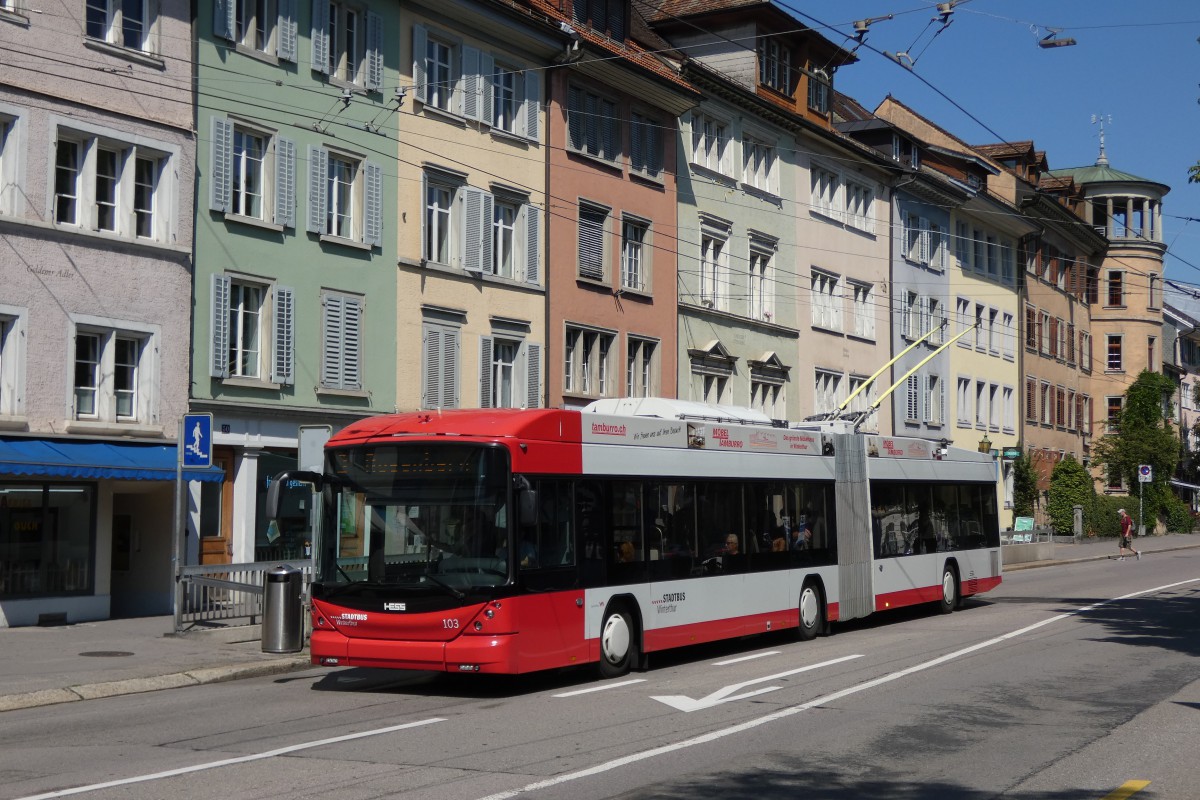 Винтертур, Hess SwissTrolley 3 (BGT-N1C) № 103