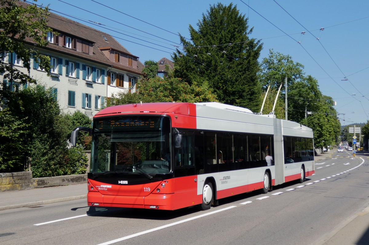 Винтертур, Hess SwissTrolley 3 (BGT-N1C) № 119