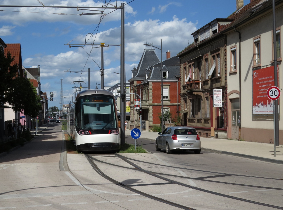 Страсбург, Alstom Citadis 403NG № 3021; Страсбург — Международная трамвайная линия Страсбург — Кель