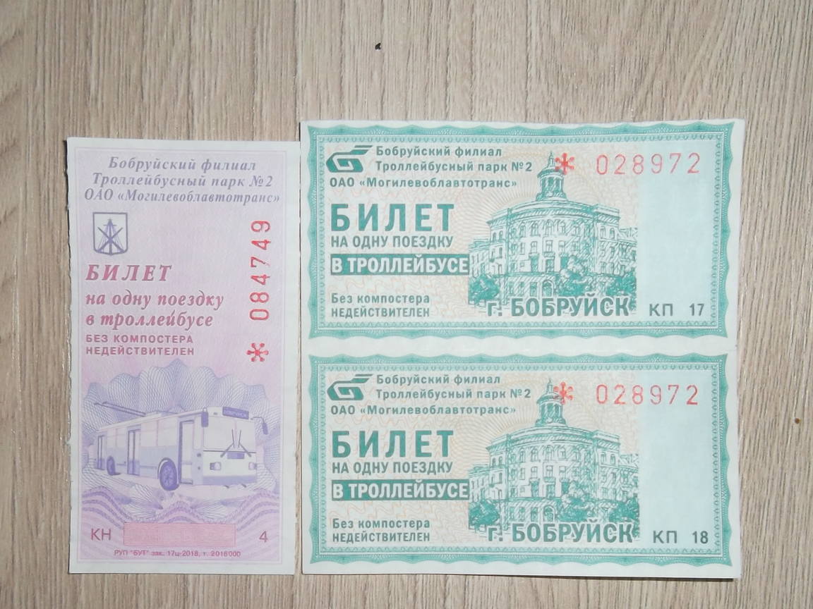Бобруйск — Проездные документы