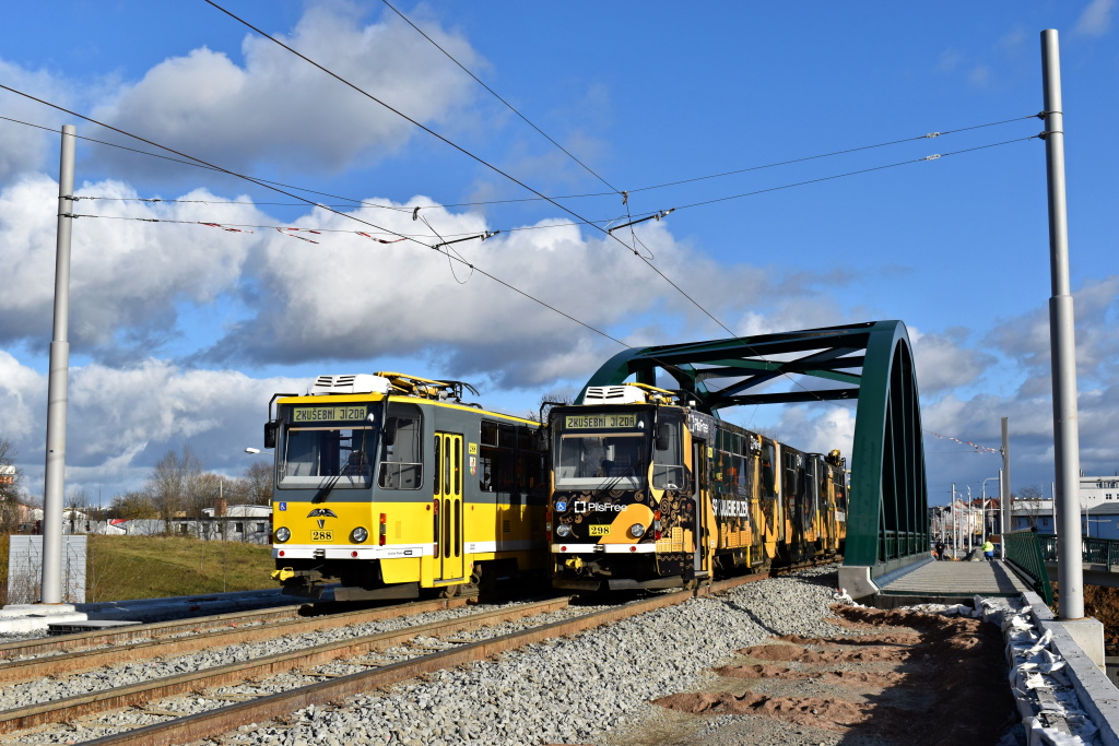 Пльзень, Tatra KT8D5R.N2P № 288; Пльзень, Tatra KT8D5R.N2P № 298; Пльзень — Трамвайные линии и инфраструктура