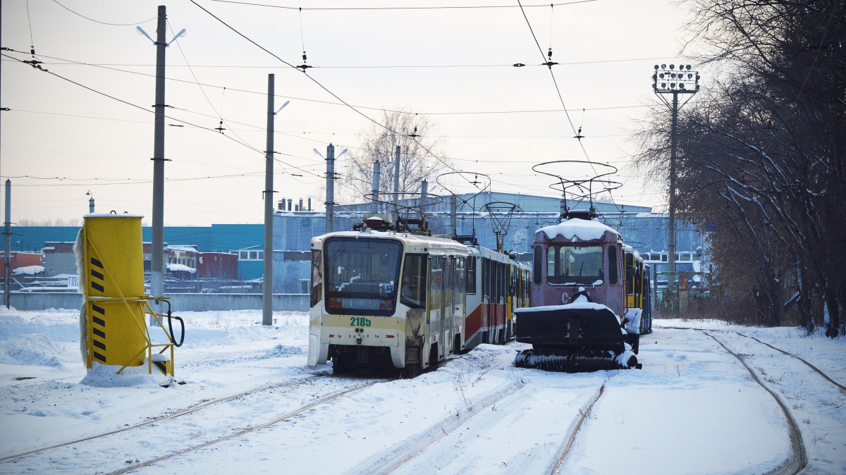 Novosibirsk, 71-619KT № 2185; Novosibirsk, GS-4 № С-27; Novosibirsk — Tram and trolleybus depots