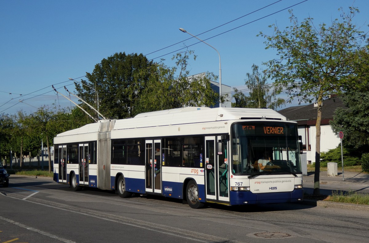 Женева, Hess SwissTrolley 3 (BGT-N2C) № 767