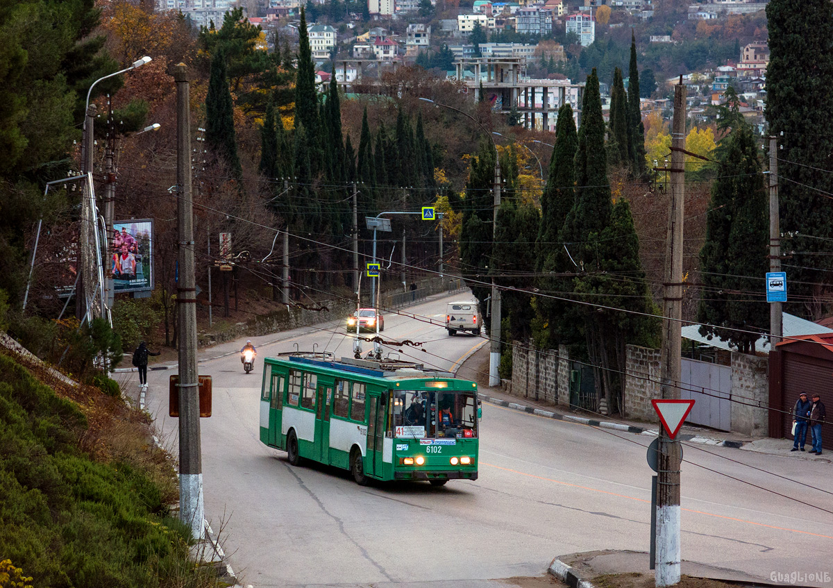 Krimmi trollid (Simferopol - Alušta - Jalta), Škoda 14Tr89/6 № 6102