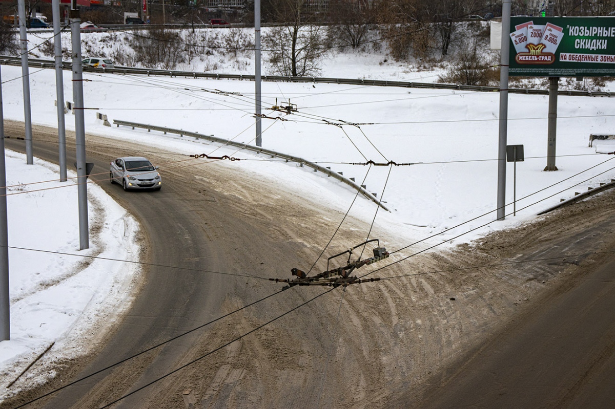 Irkutsk — Energy facilities and contact network; Irkutsk — The construction of the trolleybus line via the "Аcademic" bridge