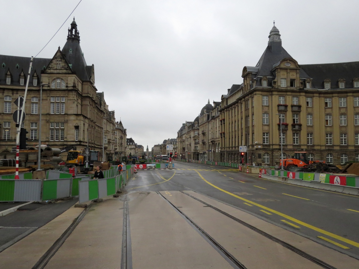 Luxembourg — Tramway Construction