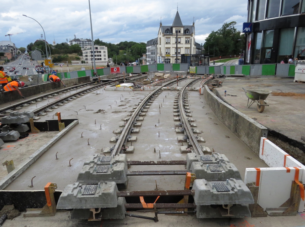 Luxemburg — Tramway Construction