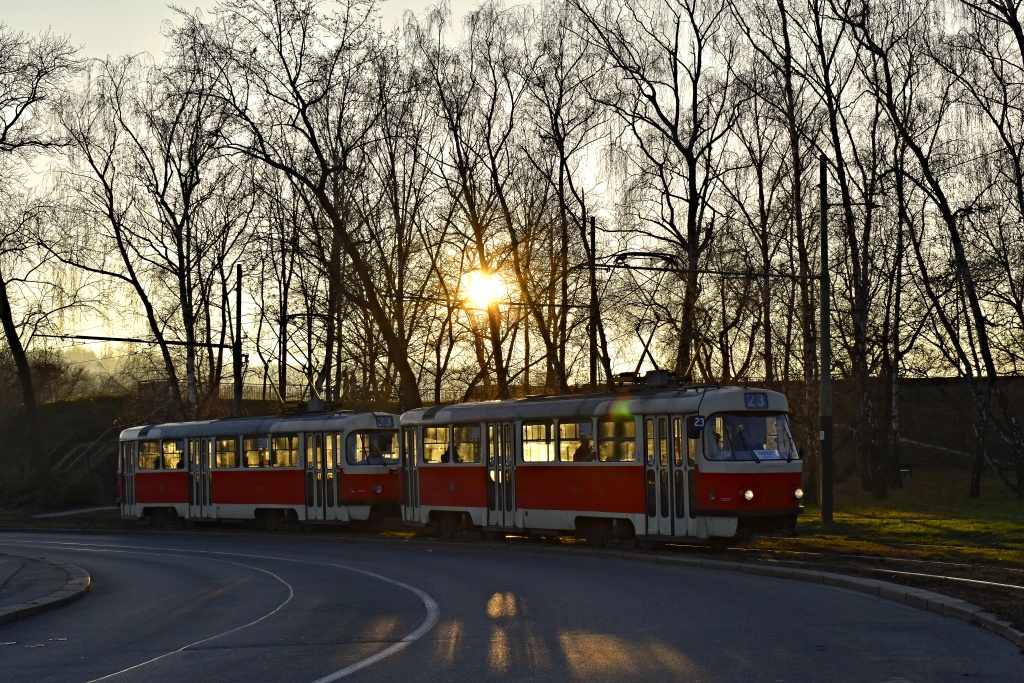 Прага, Tatra T3SUCS № 7142; Прага, Tatra T3SUCS № 7189