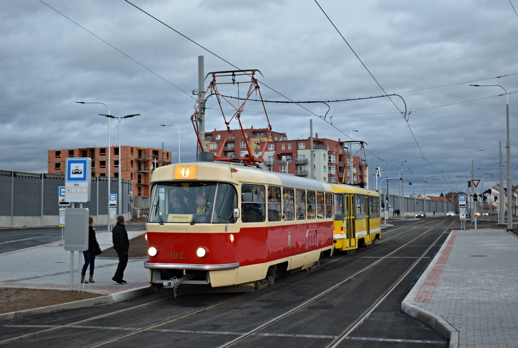 Пльзень, Tatra T3 № 192; Пльзень, Tatra T3 № 187; Пльзень — Строительство и открытие трамвайной линии на Борска Поле