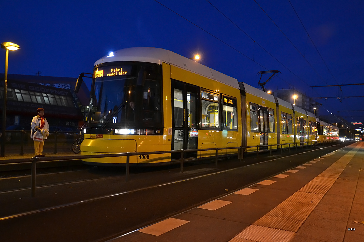 Берлин, Bombardier Flexity Berlin (GT6-08ZR/F6Z) № 4008