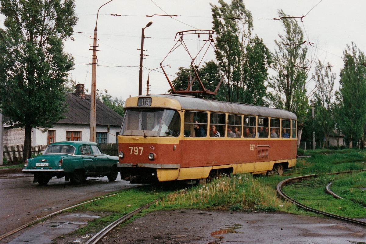 Донецк, Tatra T3SU (двухдверная) № 797; Донецк — Фотографии Алекса Краковски — 22.05.1998