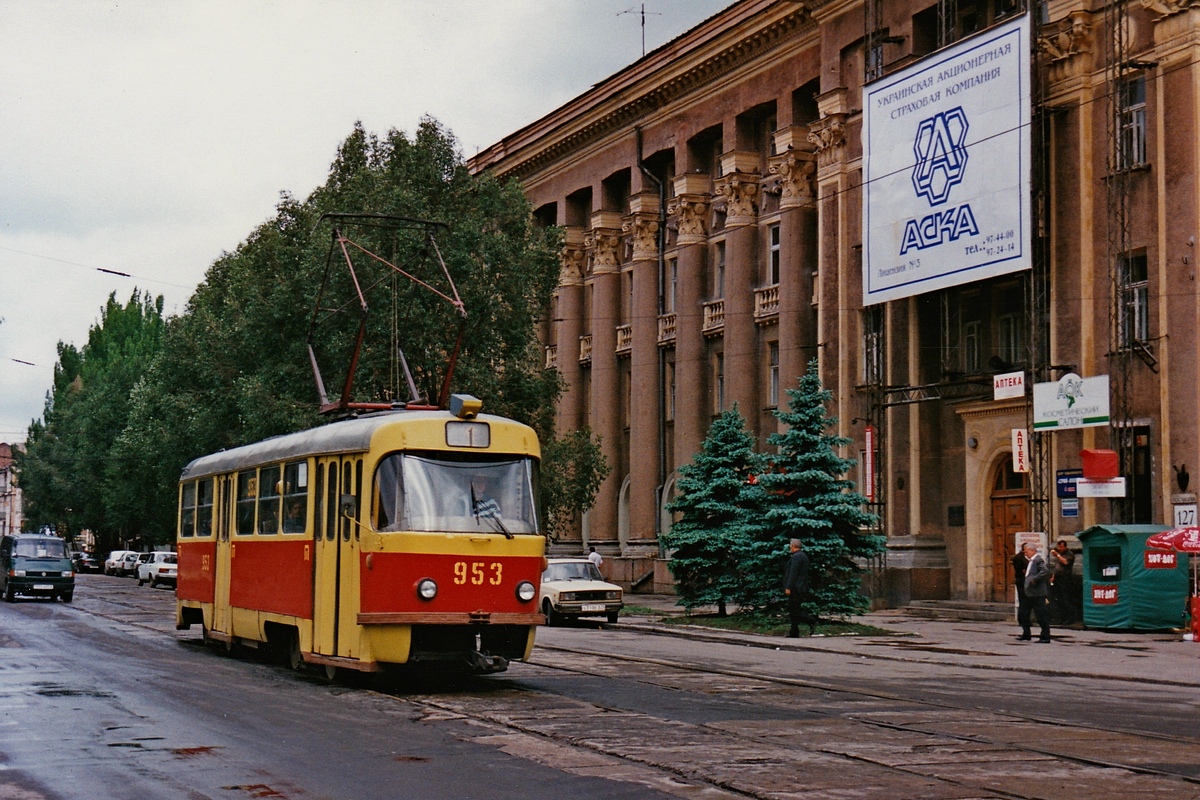 Donetsk, Tatra T3SU # 953; Donetsk — Photos by Alex Krakowsky — 22.05.1998