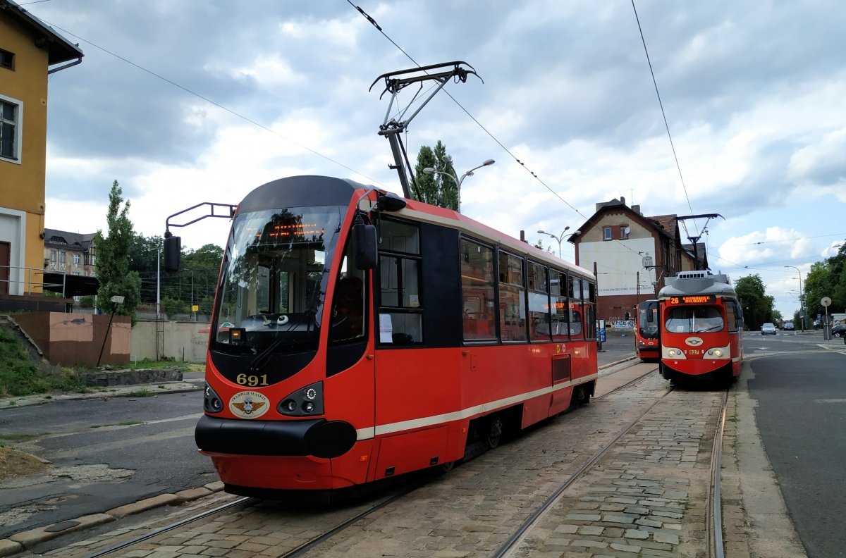 Силезские трамваи, Konstal 105N-HF11AC № 691