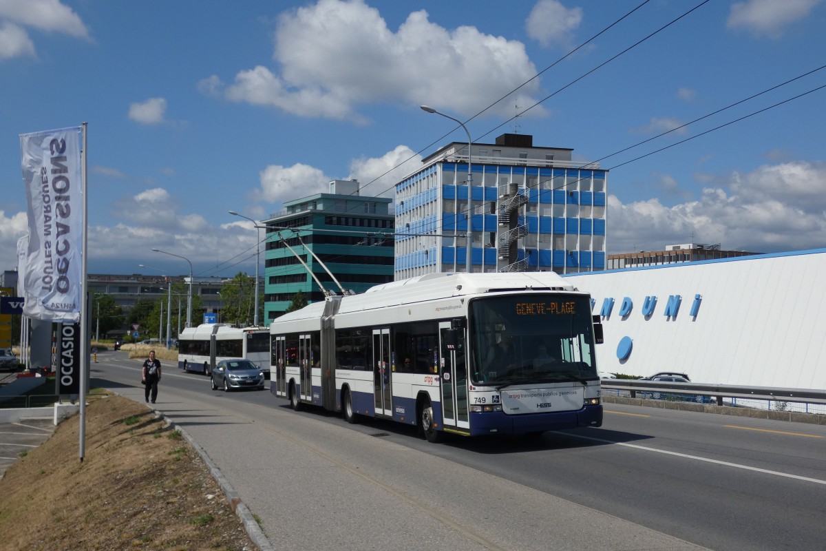 Женева, Hess SwissTrolley 3 (BGT-N2C) № 749